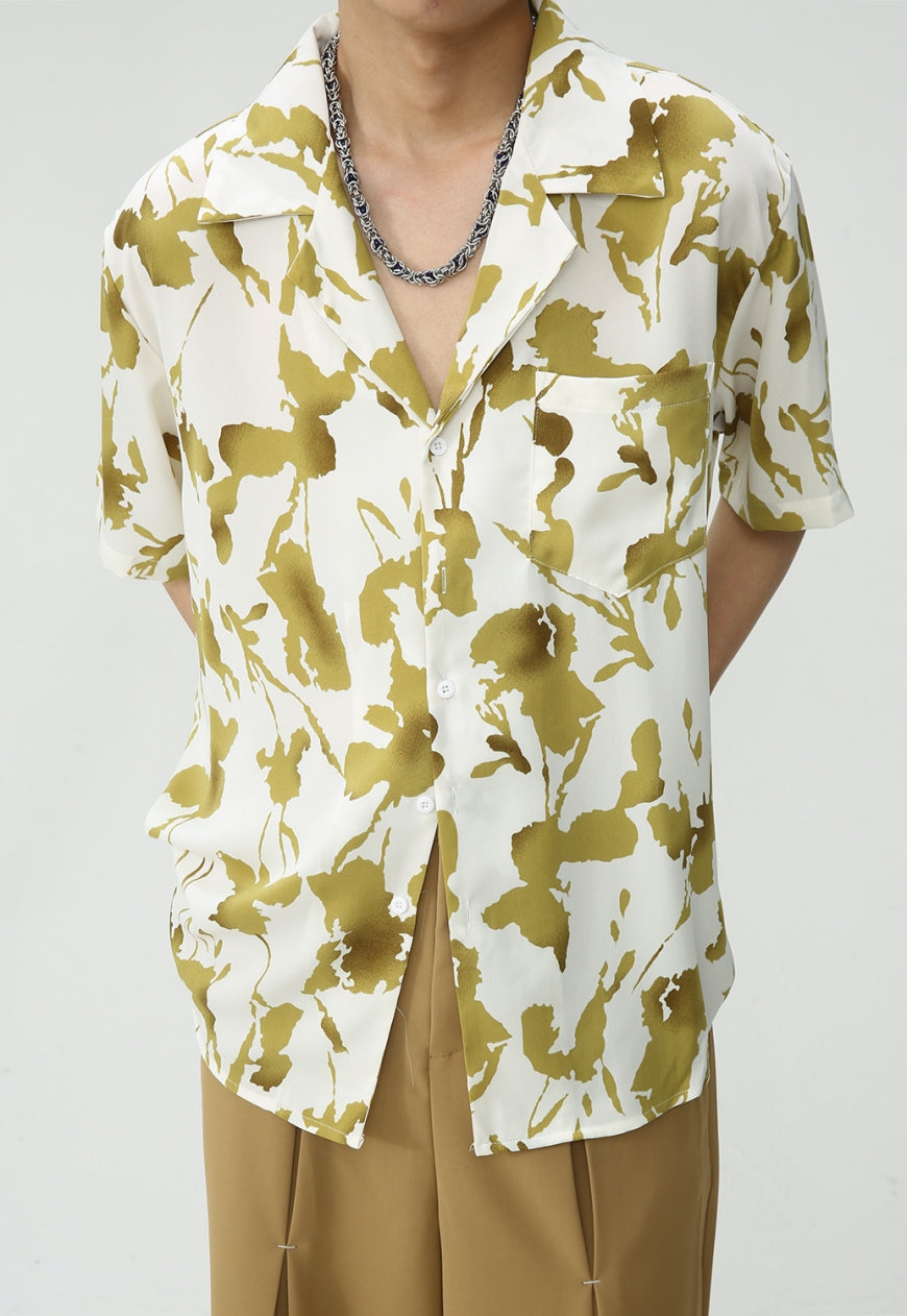 Men's Loose Vintage Floral Shirt SS2023 VOL.3