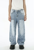 Unisex Loose Small Ripped Jeans