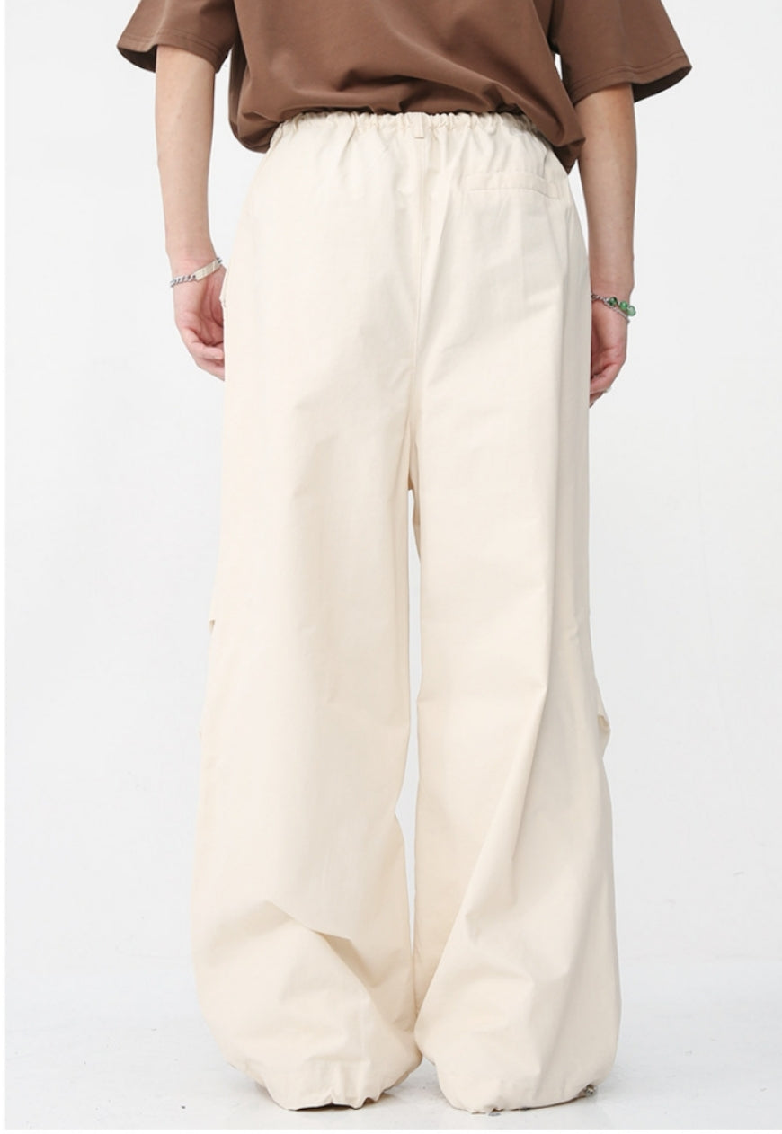 Unisex Loose Drape Elastic Trousers