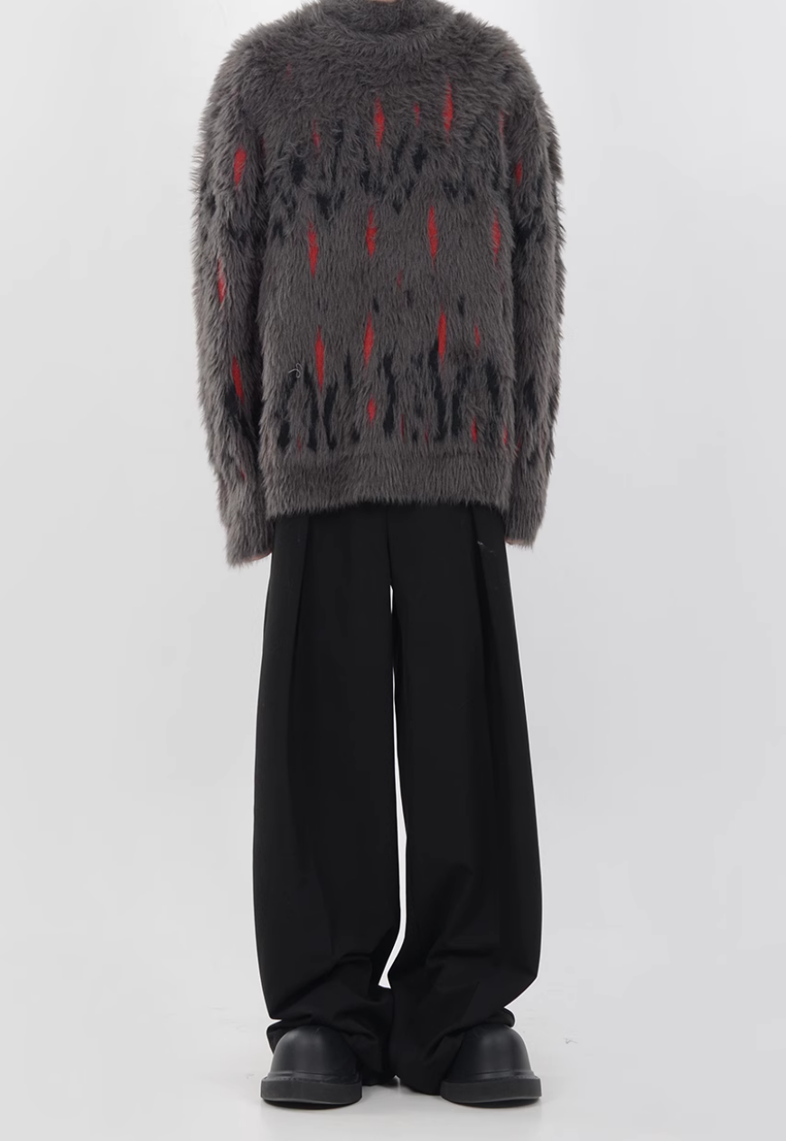 Men's turtleneck plush sweater