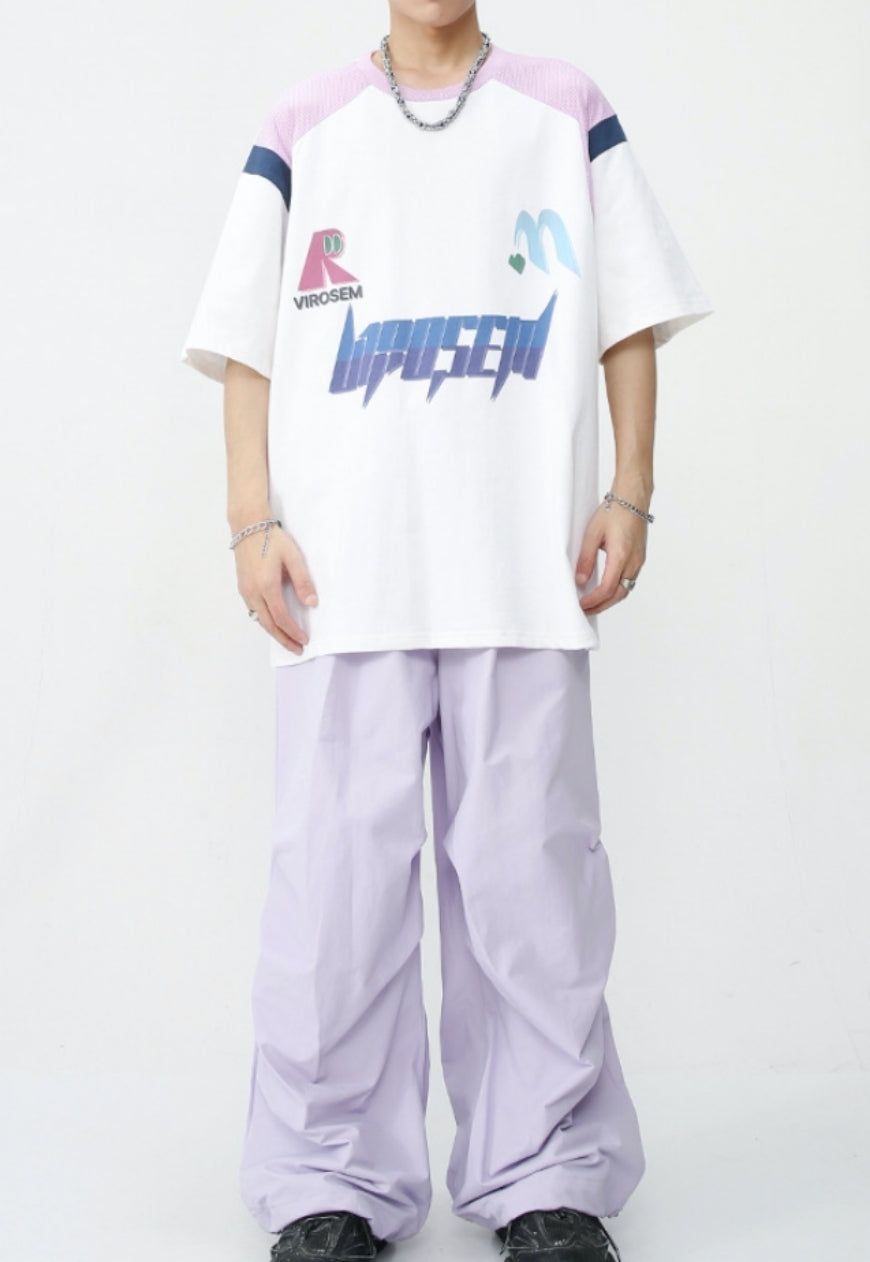 Unisex Loose Drape Elastic Trousers