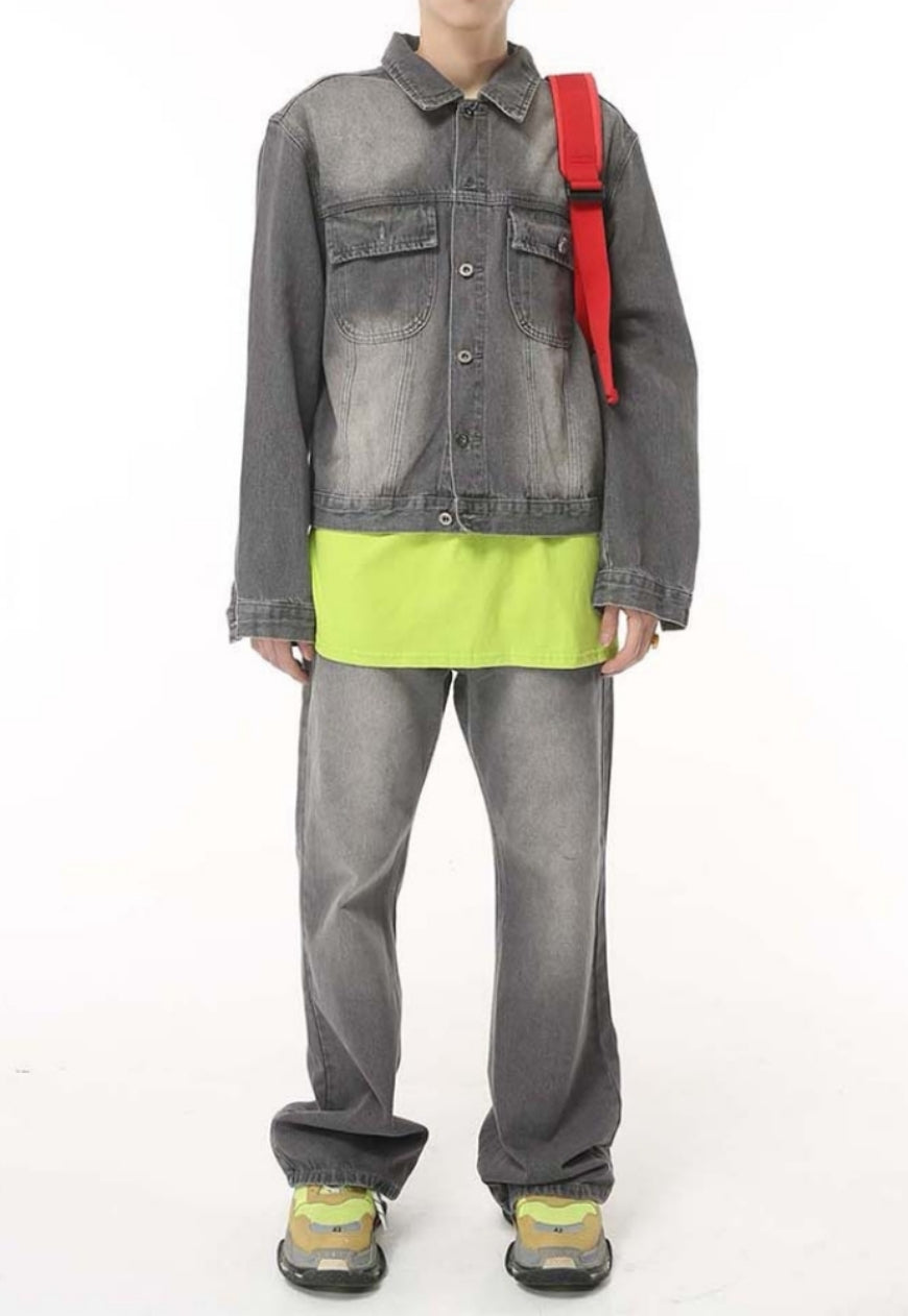 Men's flared denim jeans
