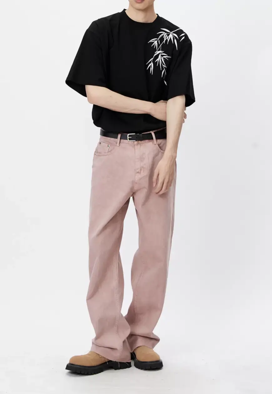 Men's bamboo embroidery shirts
