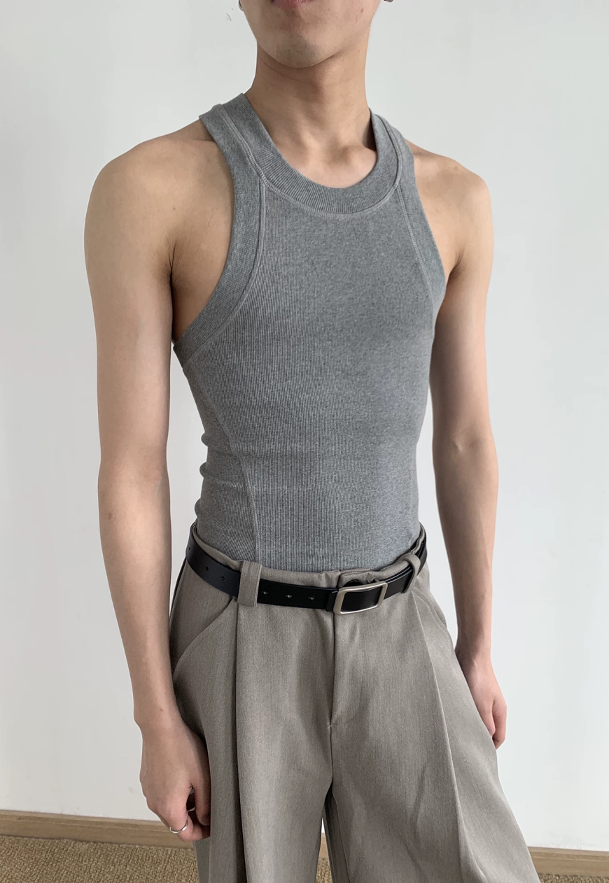 Men's Sculpted U-Neck Tank