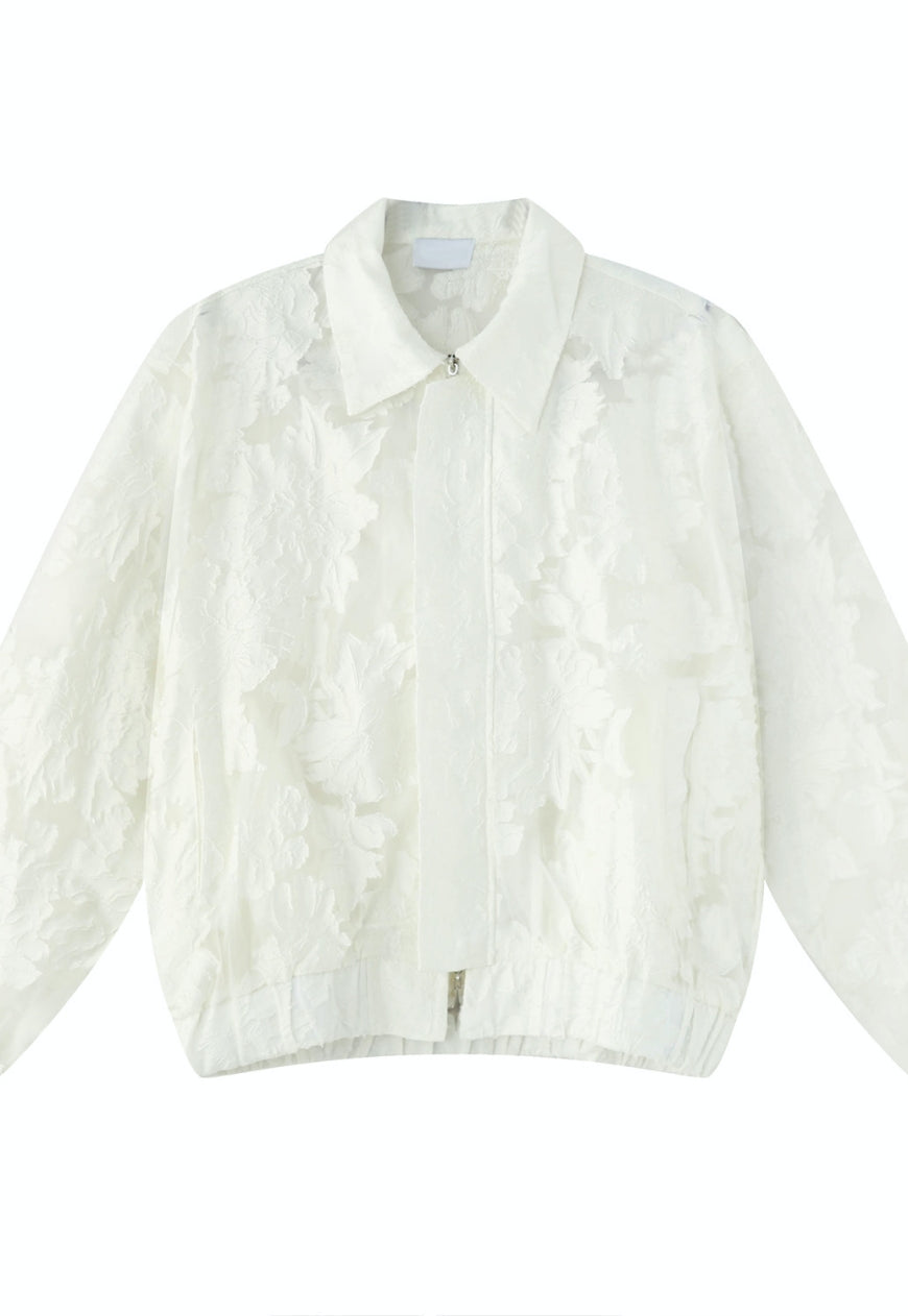 Men's short sheer jacket