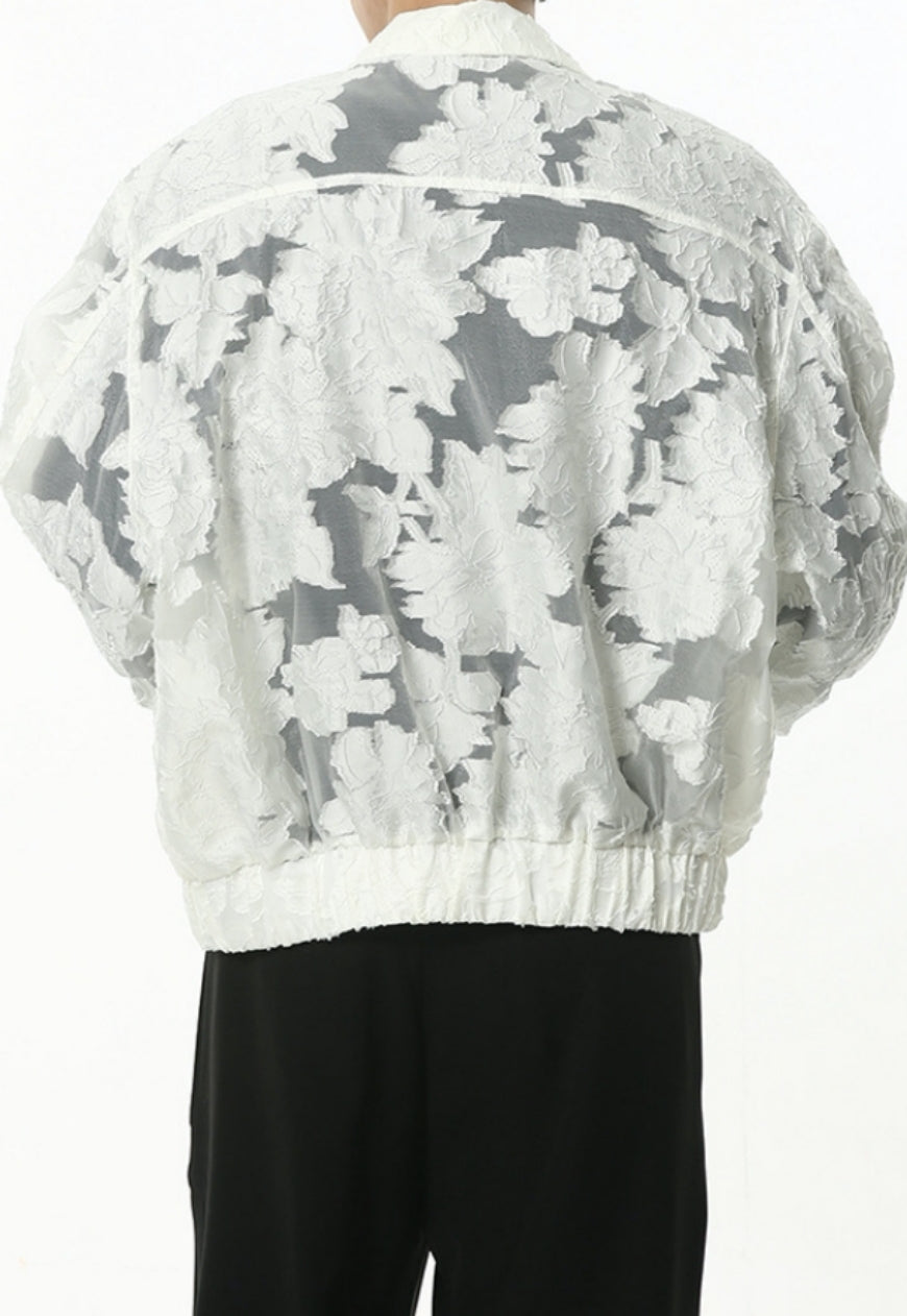 Men's short sheer jacket