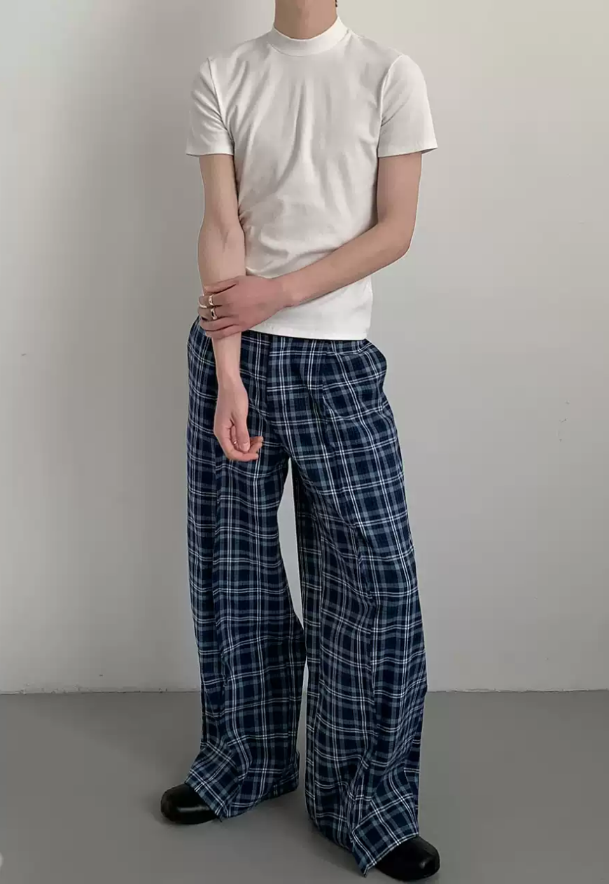 Men's Vintage Plaid Slacks