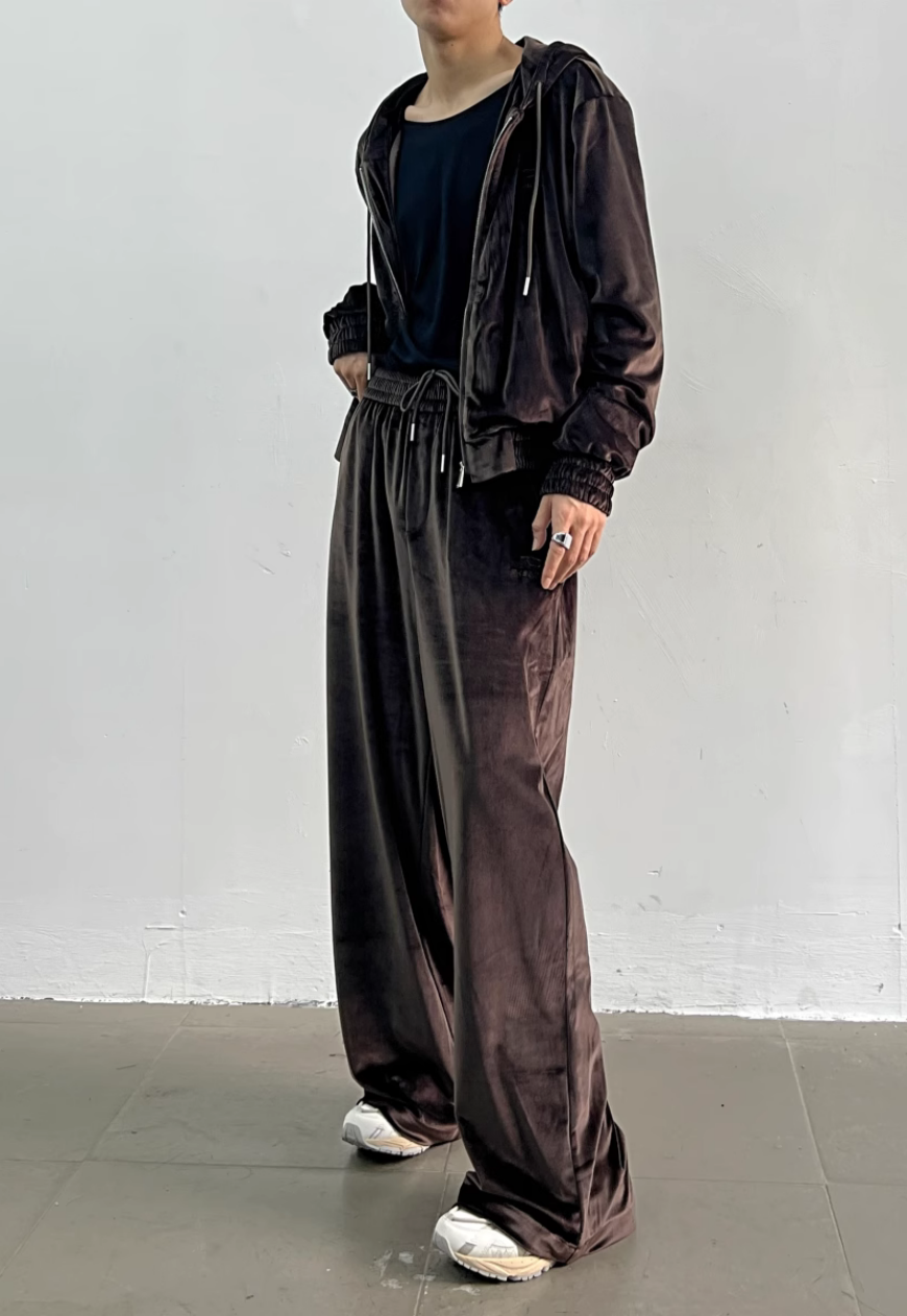 Unisex Temperament corduroy suit set
