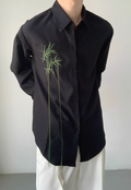 Men's Chinese embroidered fringed shirt
