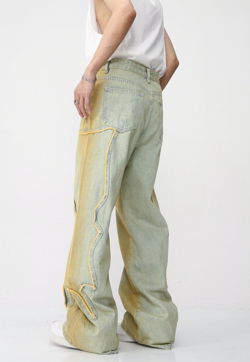 【Sale】Unisex vintage distressed pop jeans