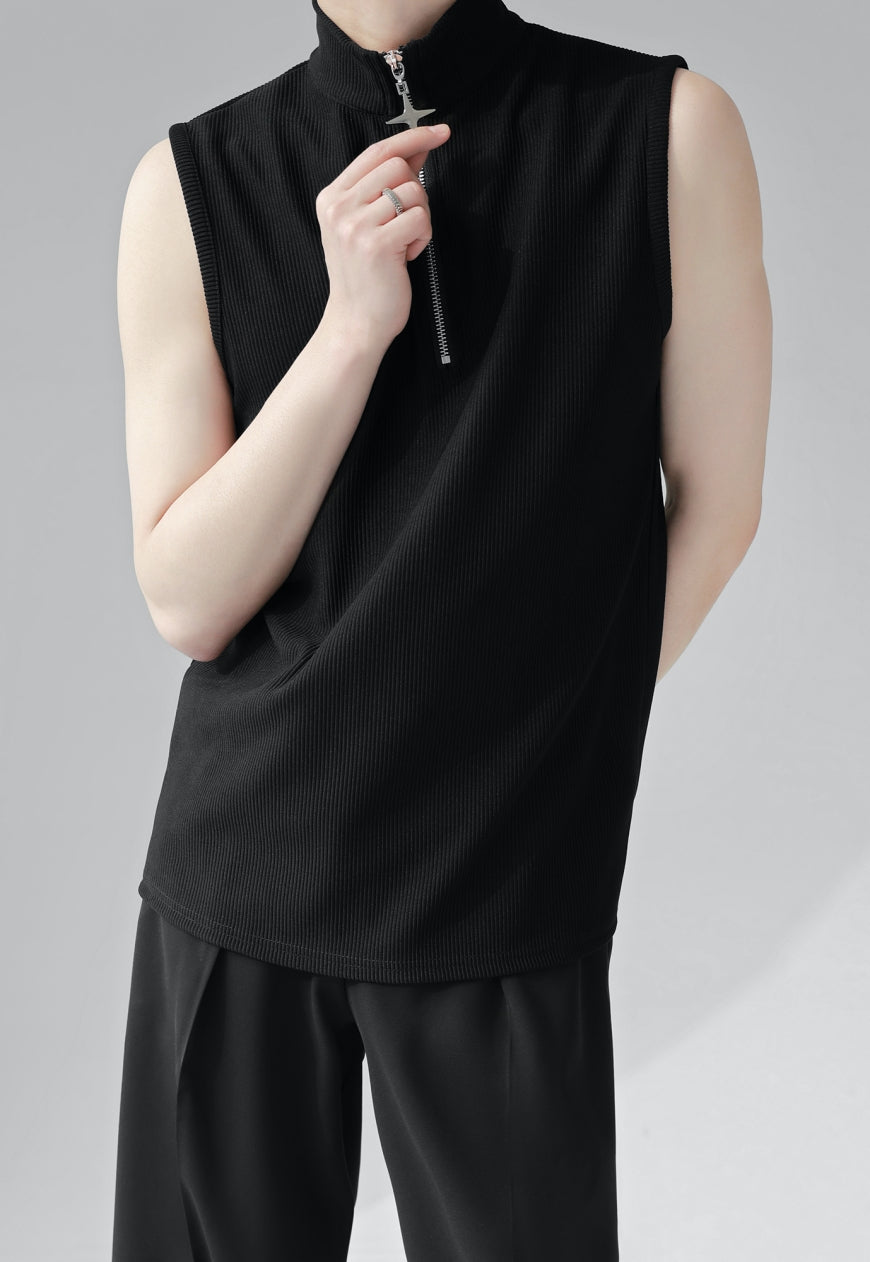 Men's Premium Half Zip Vest