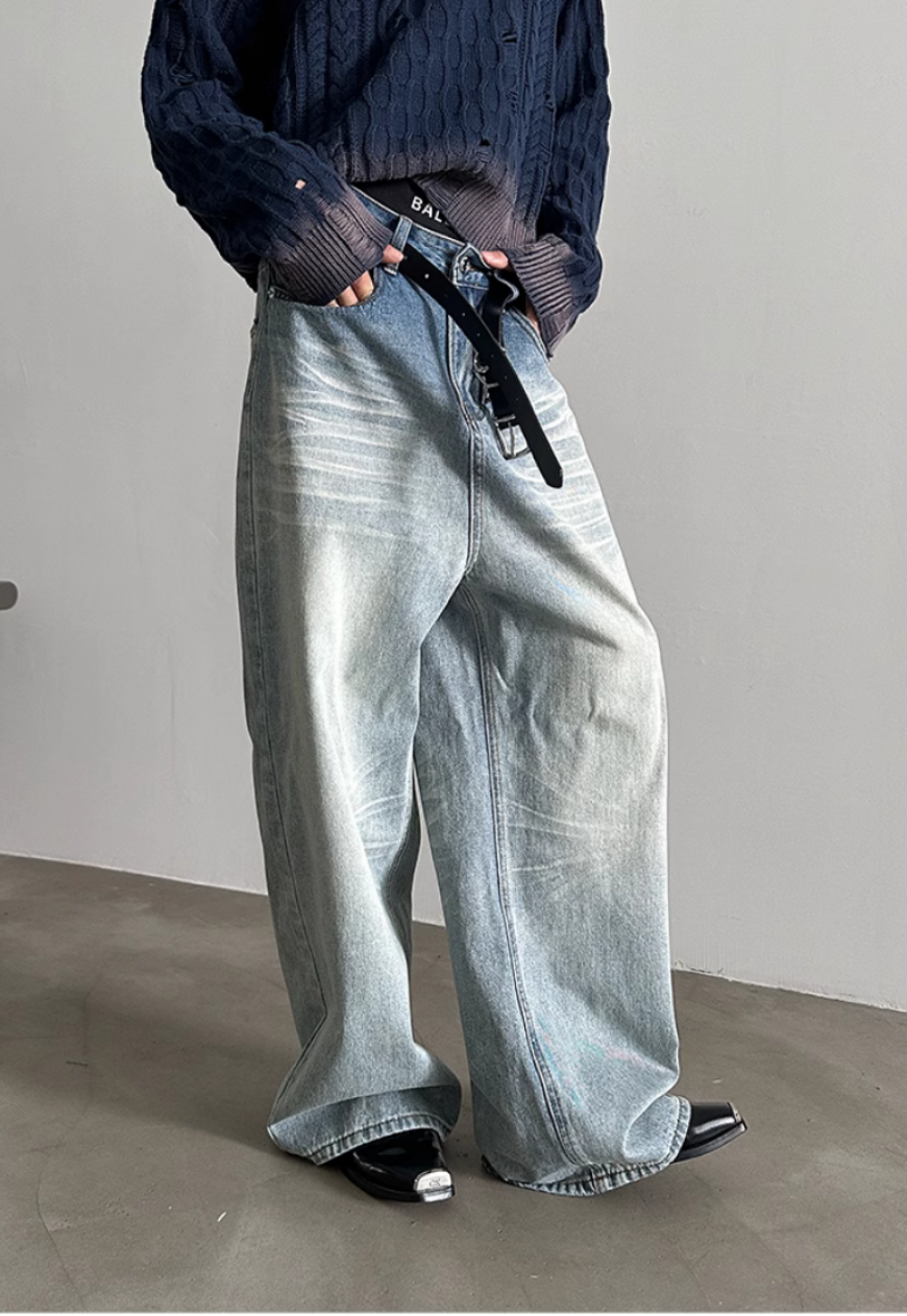 Unisex Men's Ombre jeans