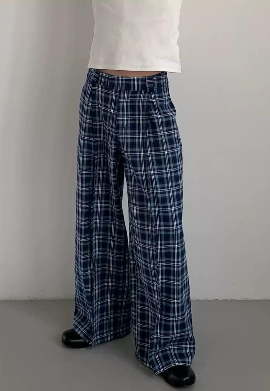 Men's Vintage Plaid Slacks