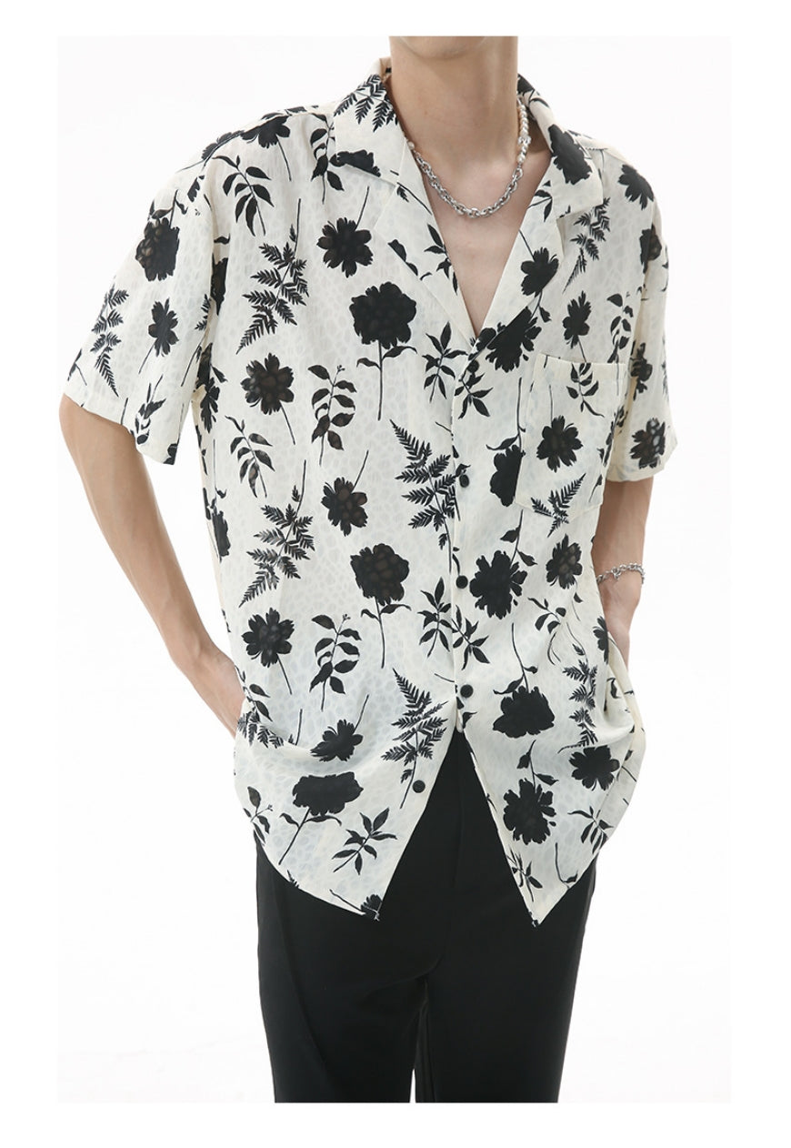 Men's vintage floral shirt