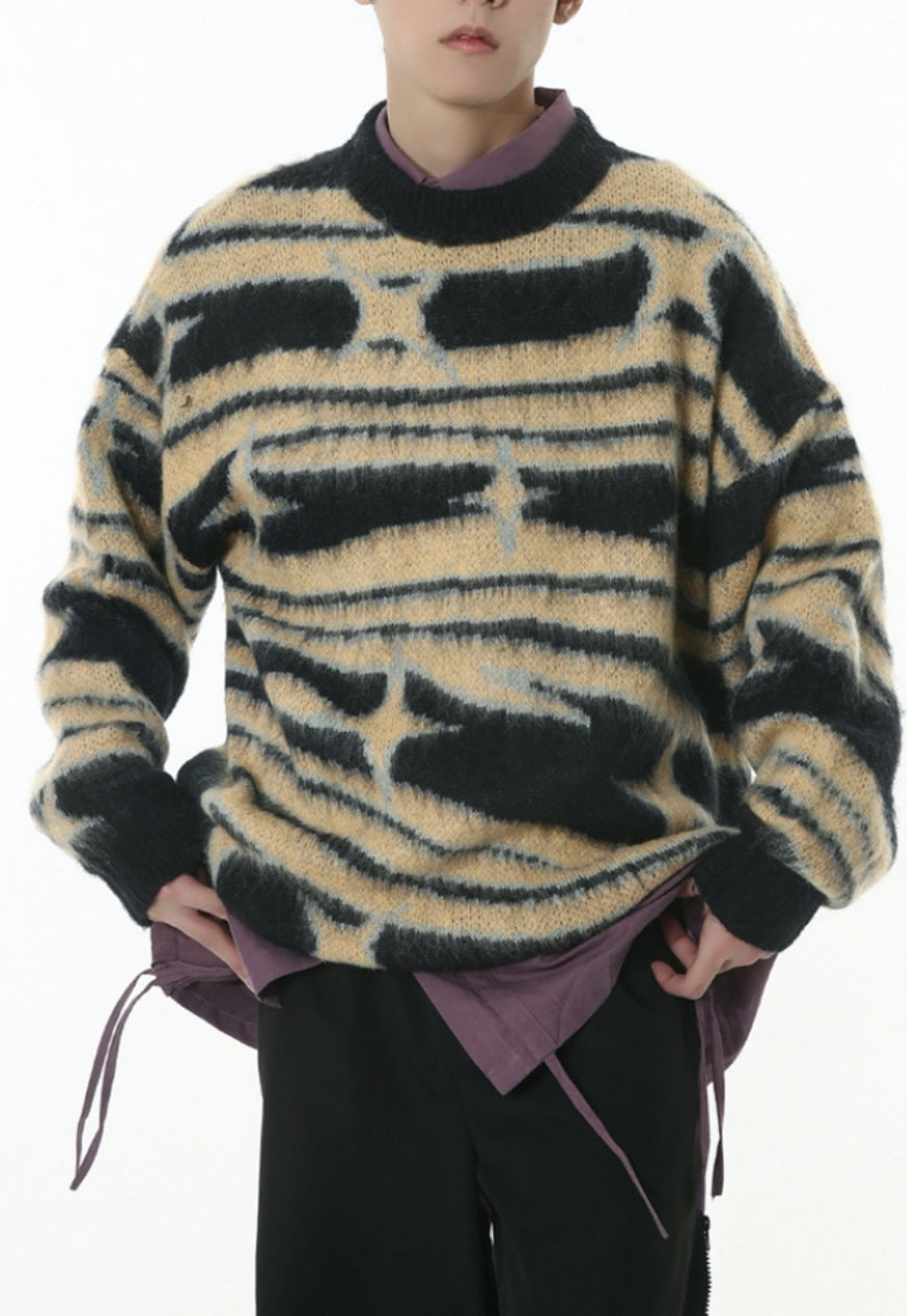 Men's Retro contrast sweater