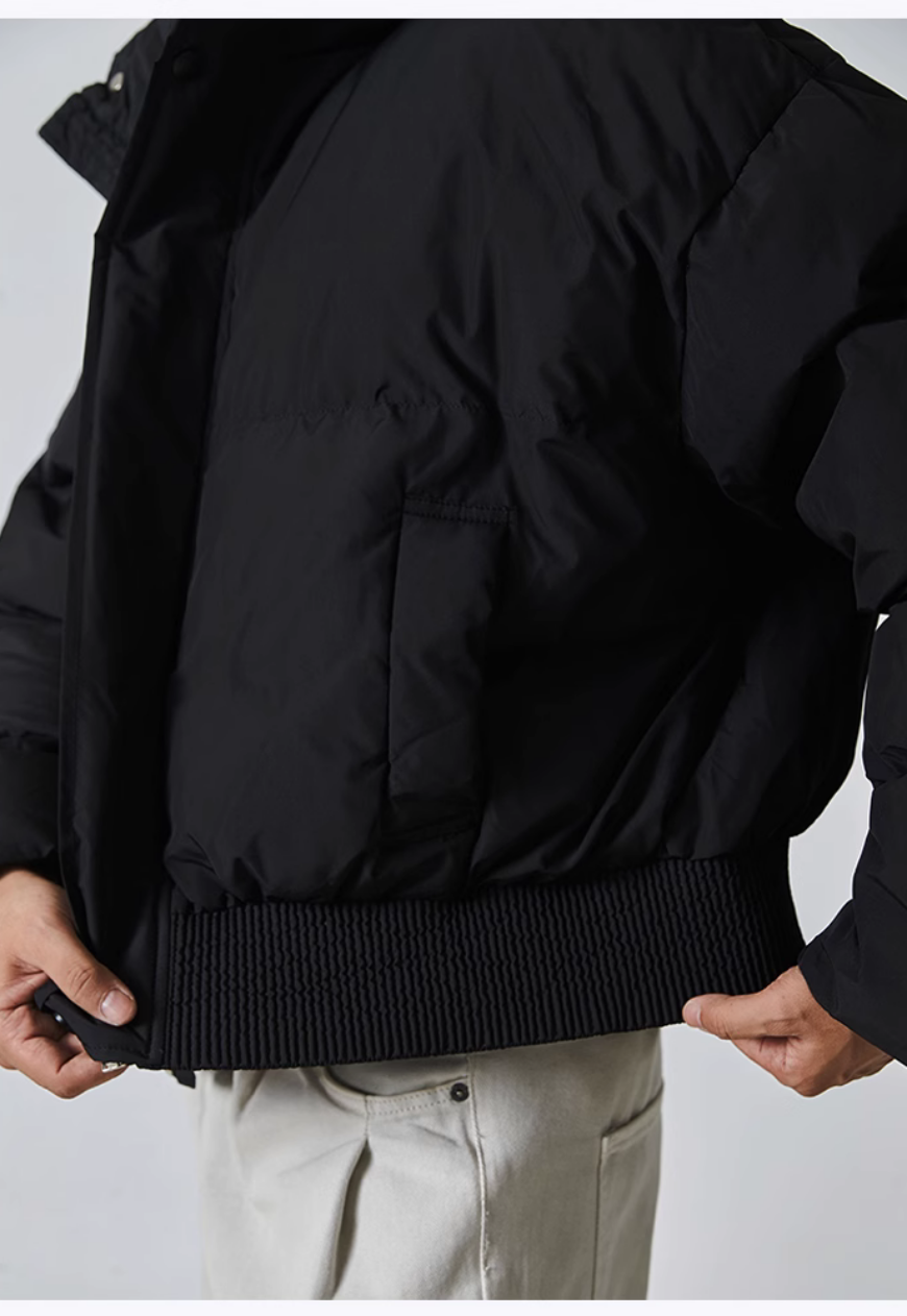Men's Warm solid color cotton coat