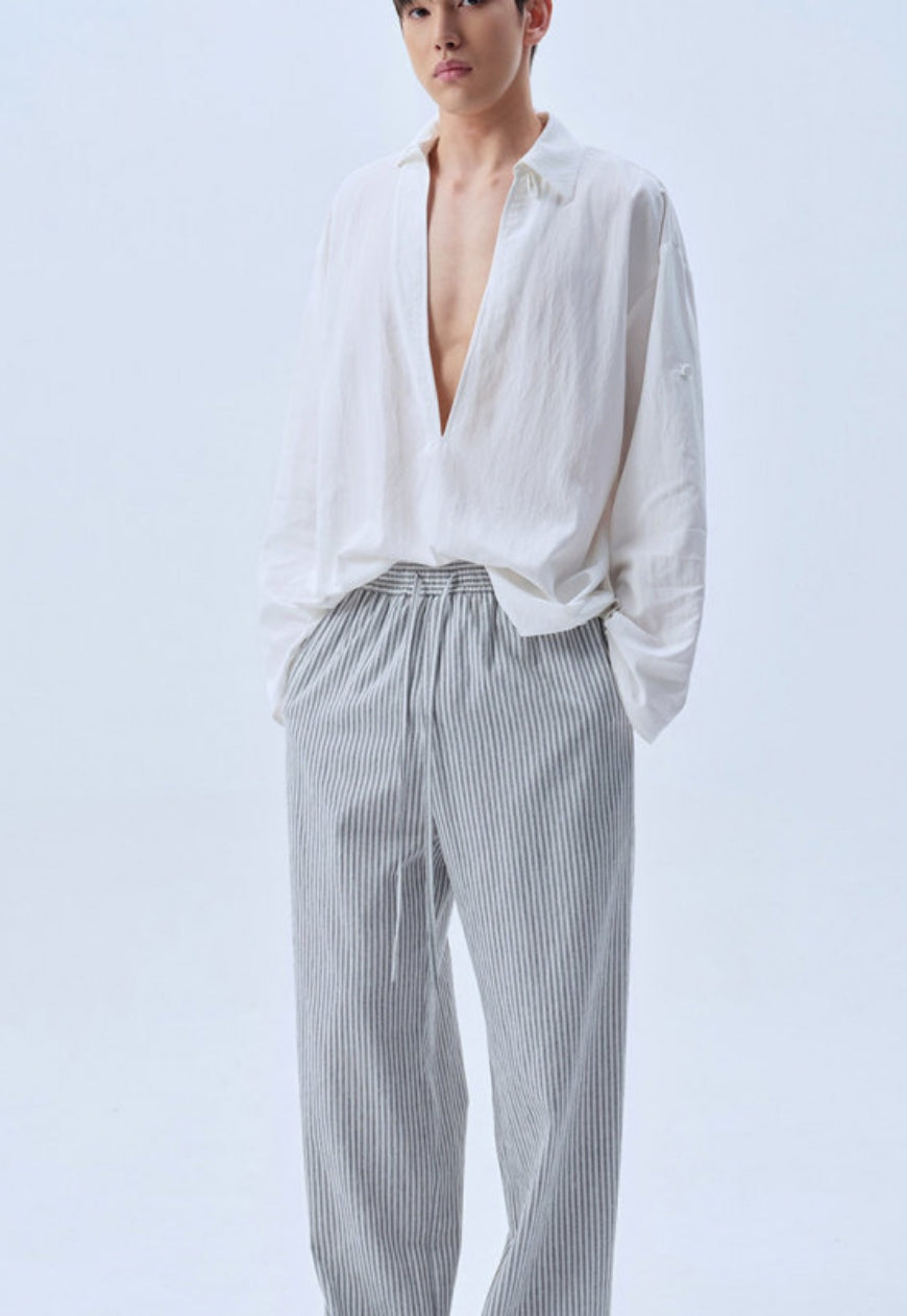 Men's Linen Relaxed Straight Pants