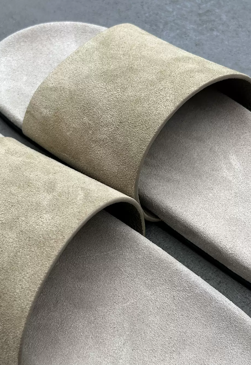 Men's Matte Suede Slides