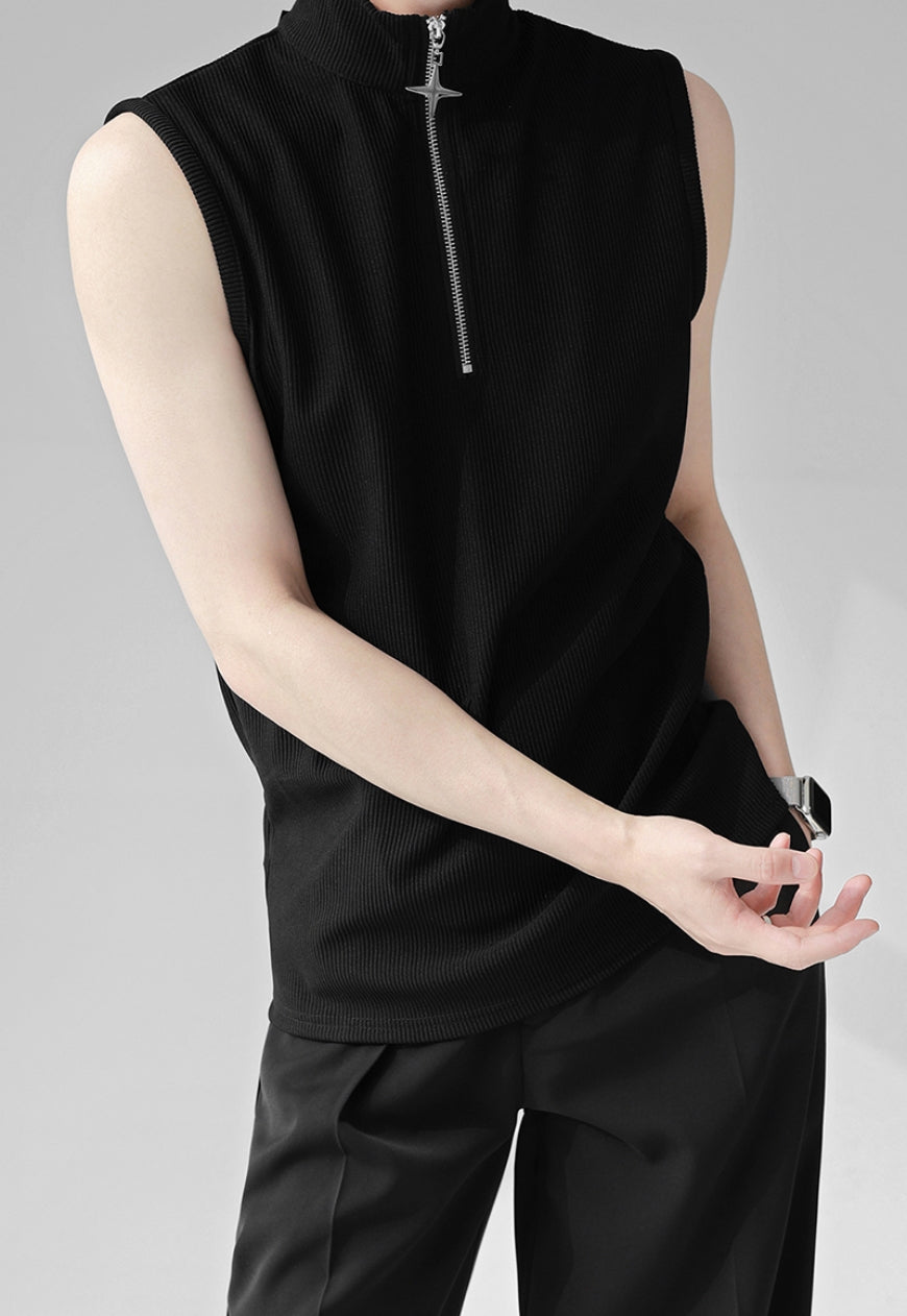 Men's Premium Half Zip Vest