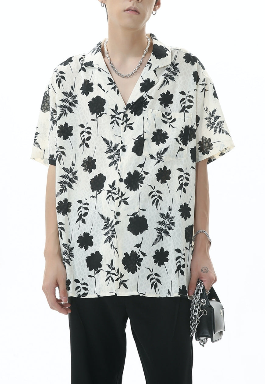 Men's vintage floral shirt