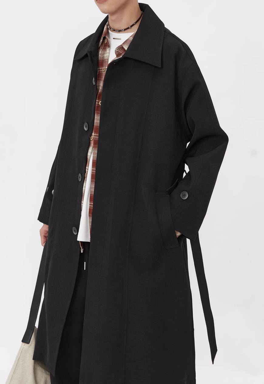 Men's Fashionable long trench coat