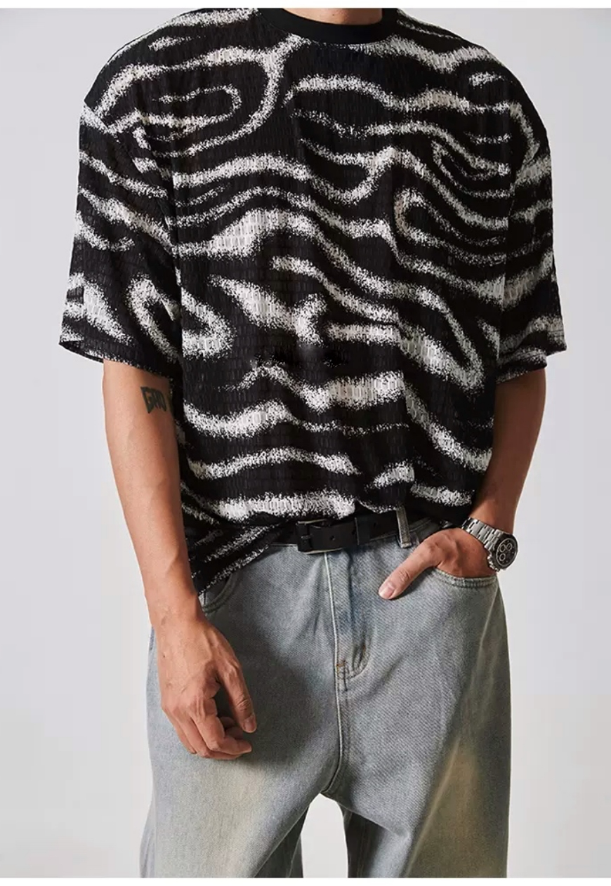 Men's Zebra print T-shirt