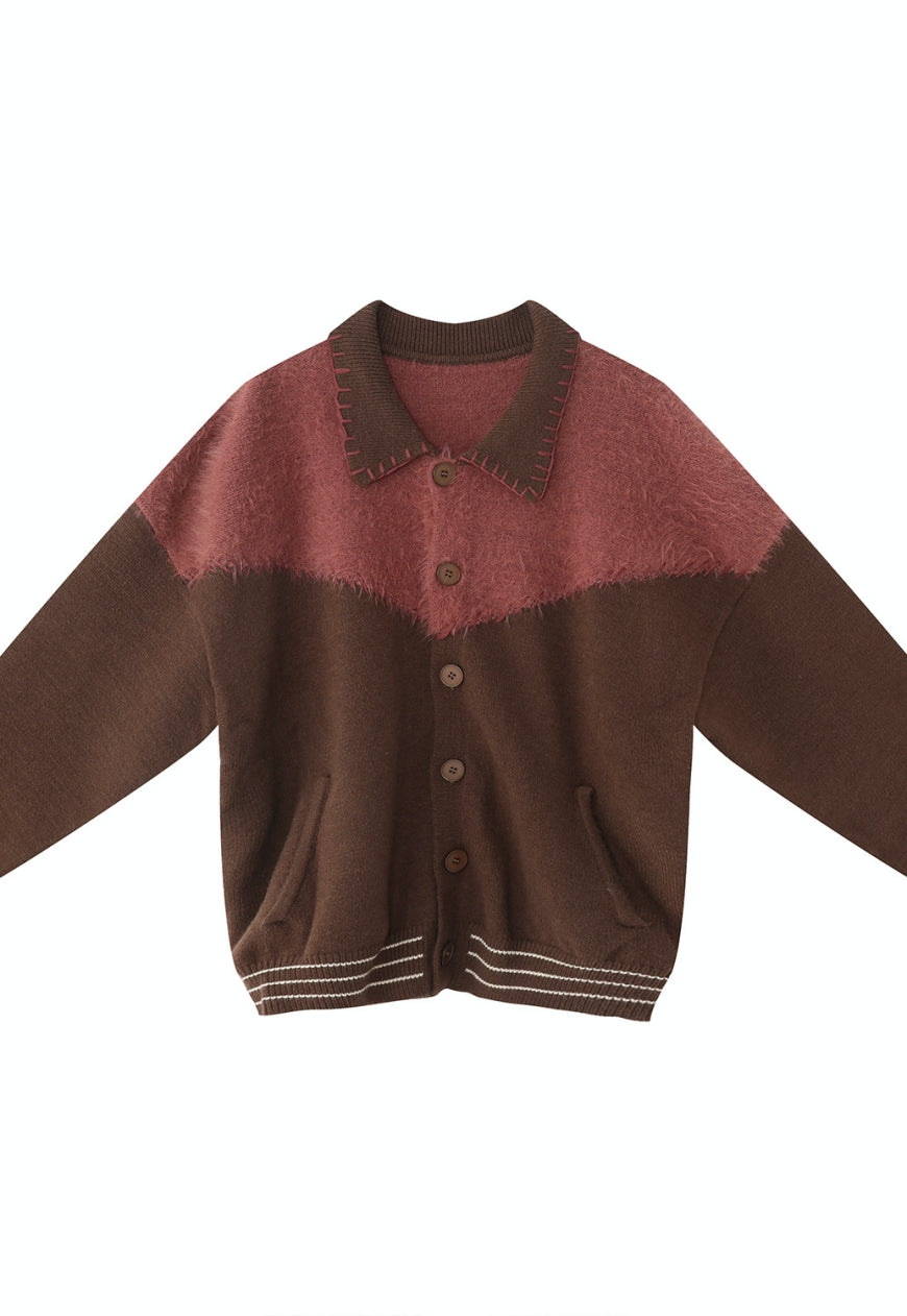 Men's Contrast patchwork sweater