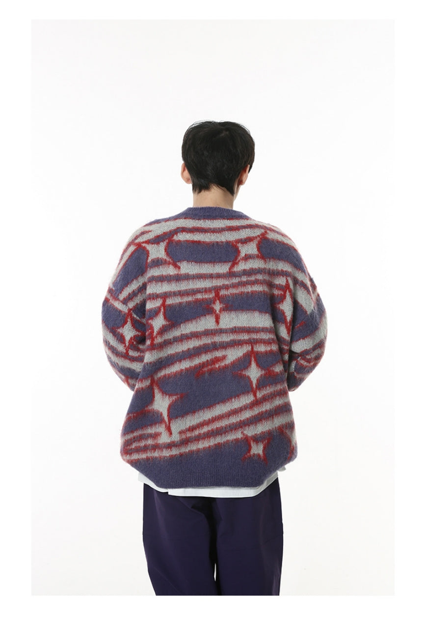 Men's Retro contrast sweater