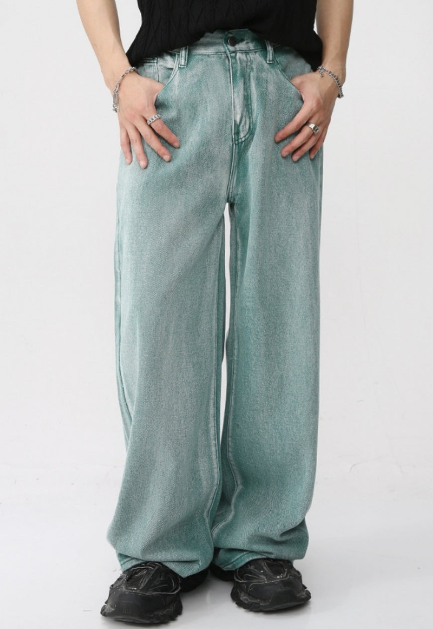 Men's spring summer casual denim suit