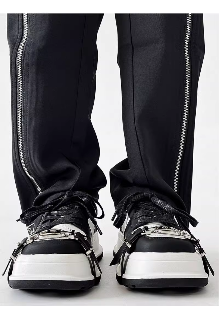 Unisex trendy strappy sneakers
