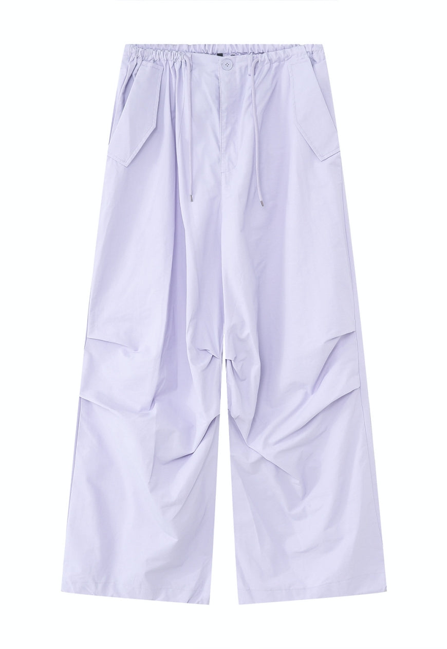 Unisex Loose Drape Elastic Trousers