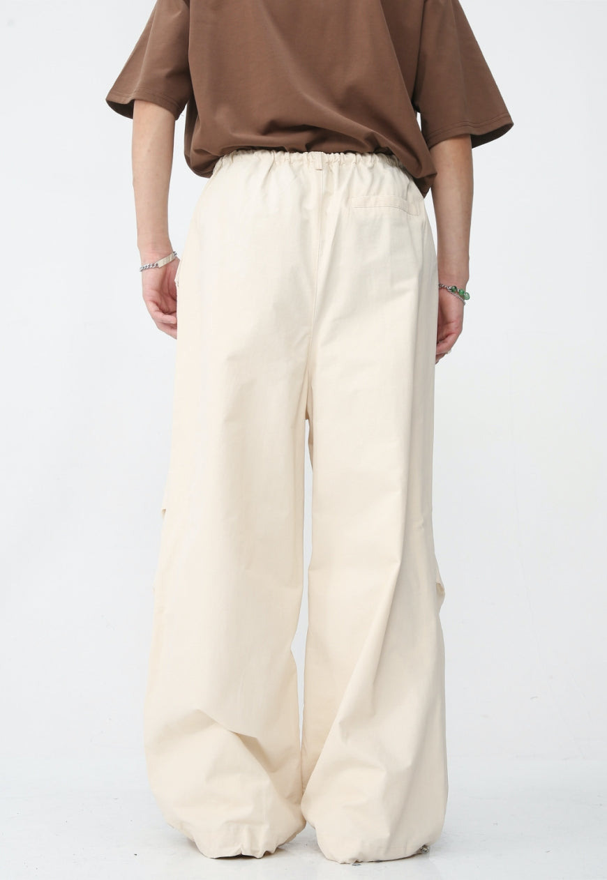 Unisex Loose Drape Elastic Trousers