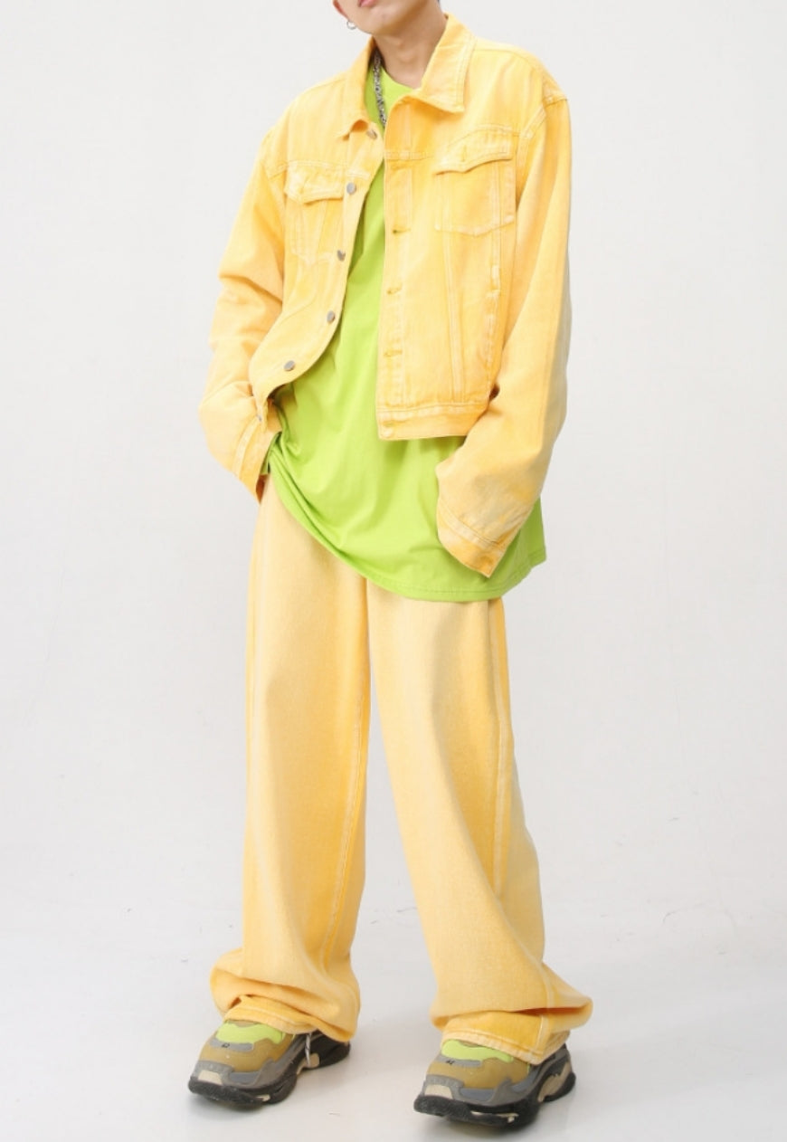 Men's spring summer casual denim suit