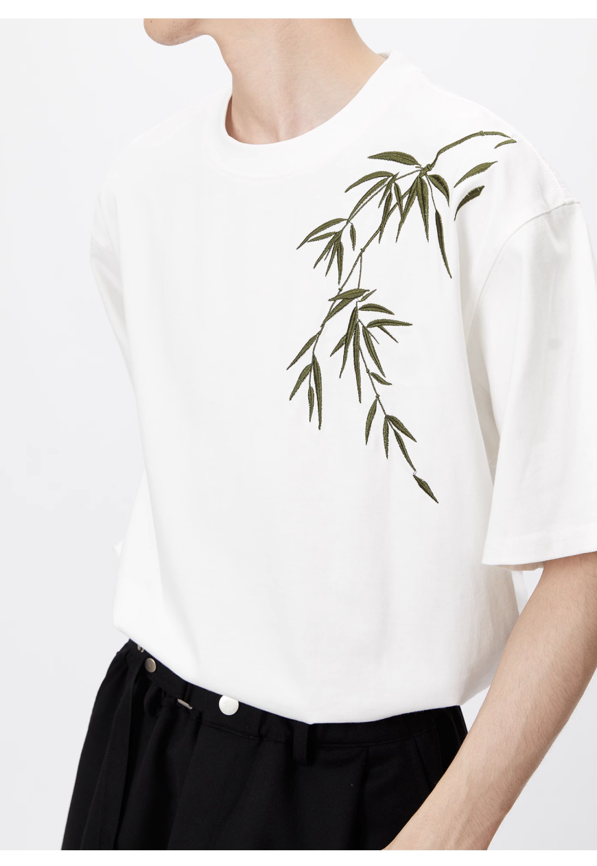 Men's bamboo embroidery shirts