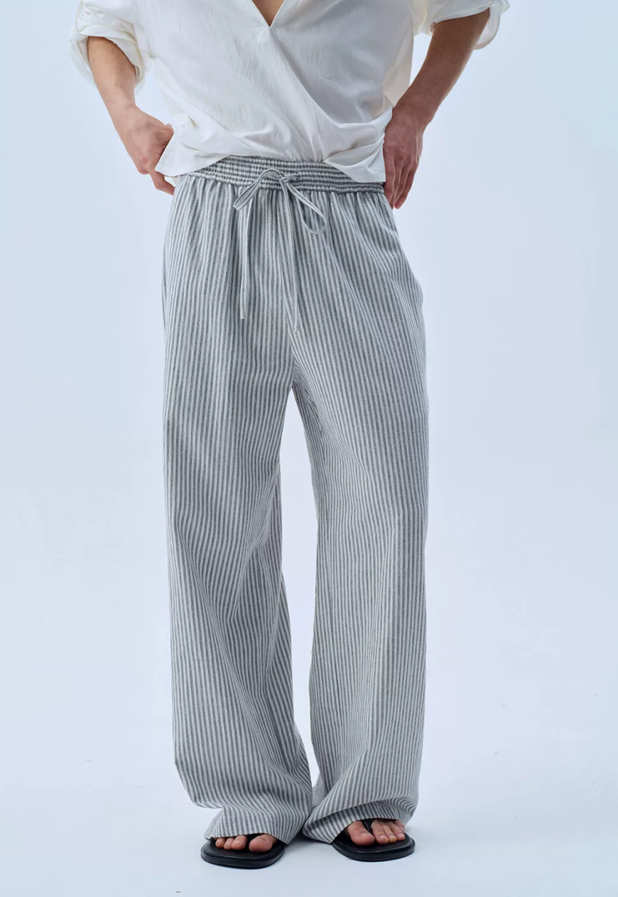 Men's Linen Relaxed Straight Pants