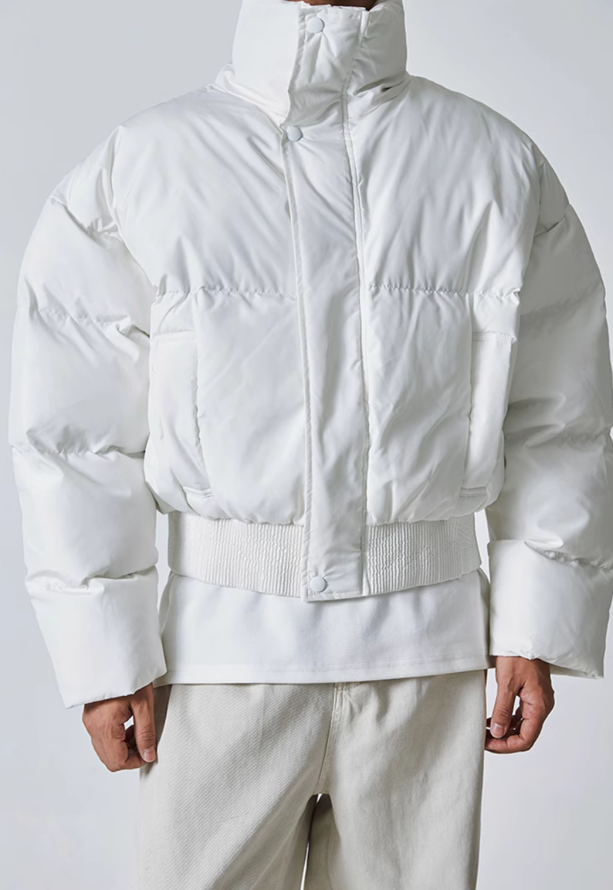 Men's Warm solid color cotton coat