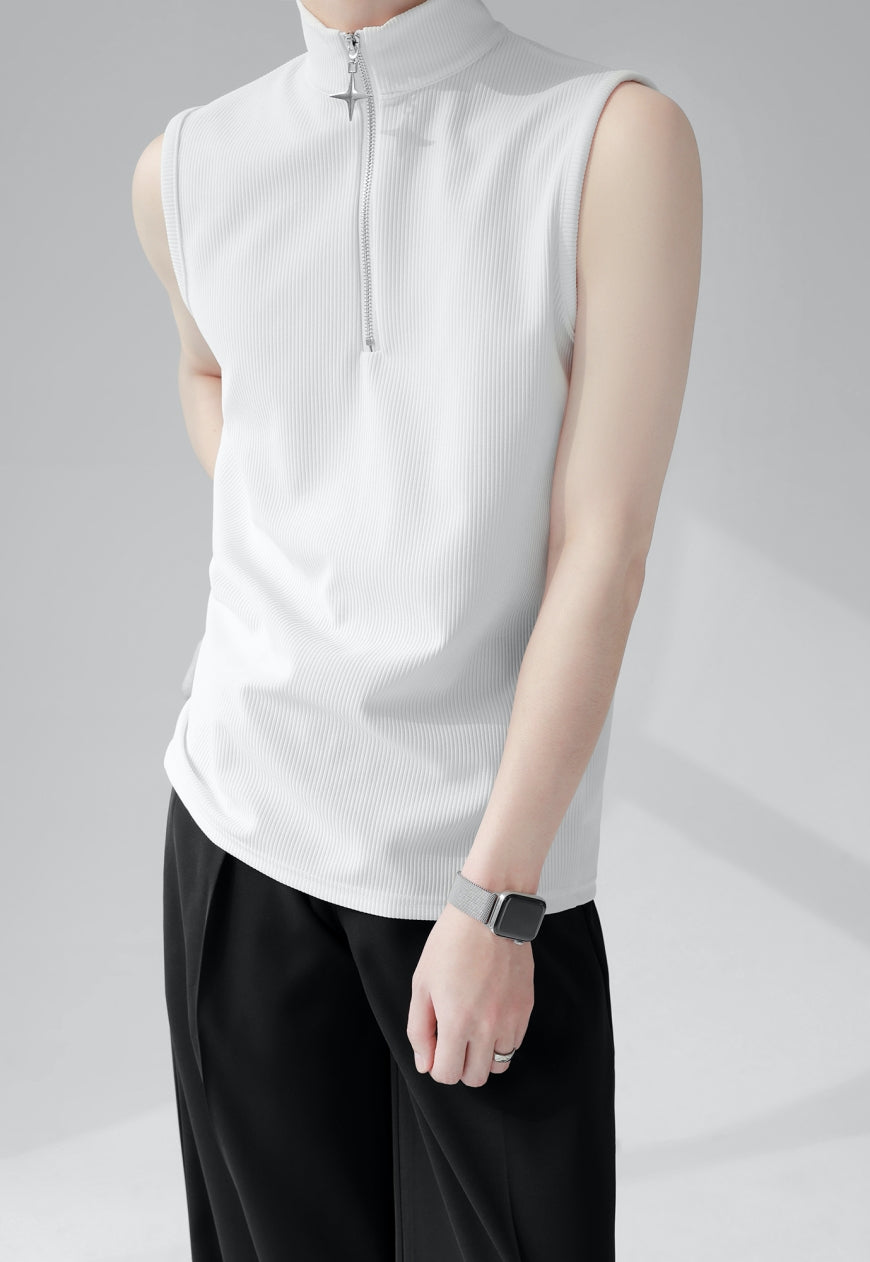 Men's Premium Half Zip Vest