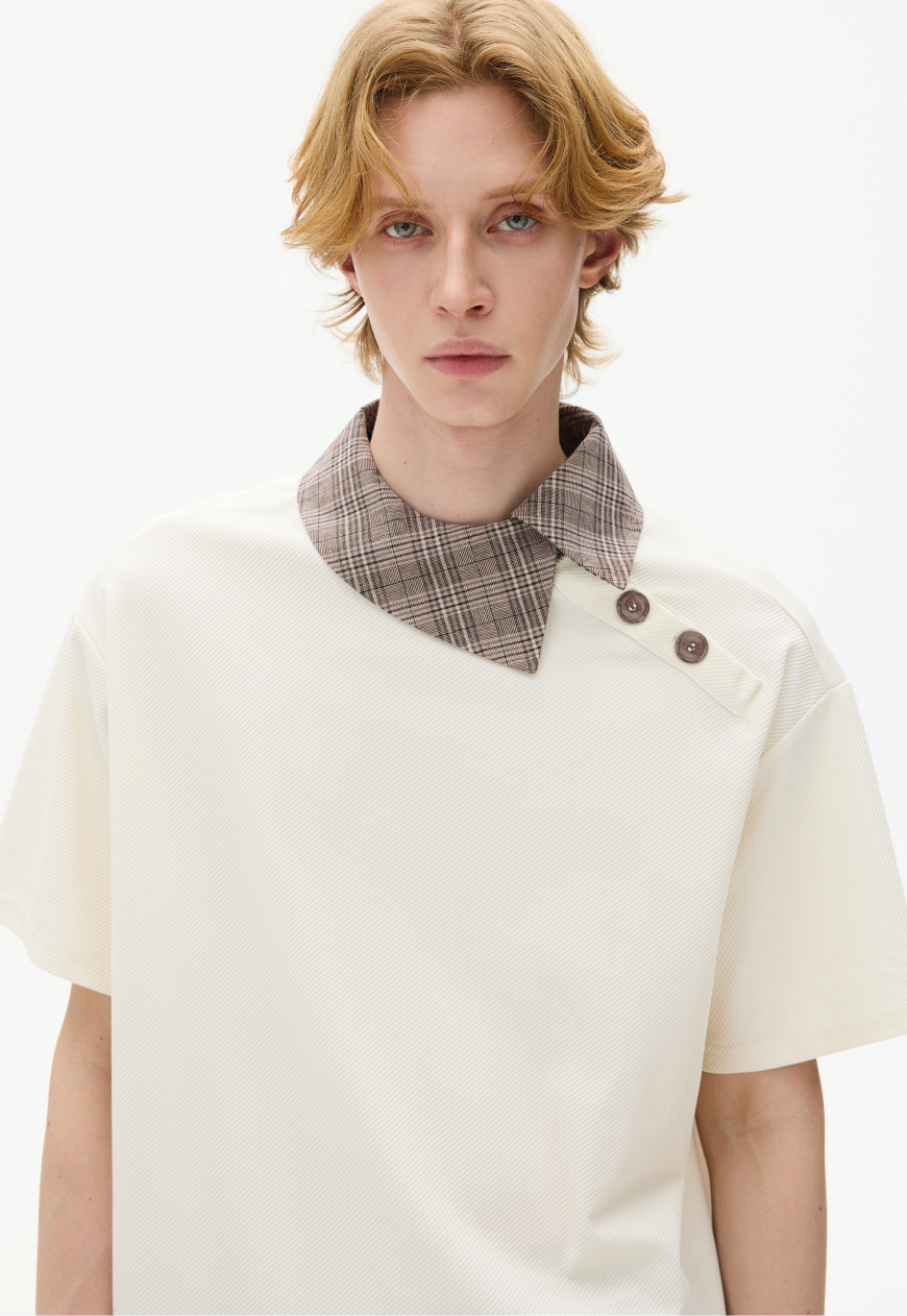 Men's Vintage Asymmetric Camp Shirt