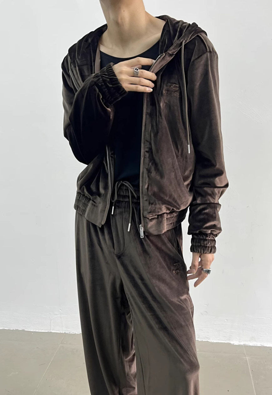 Unisex Temperament corduroy suit set