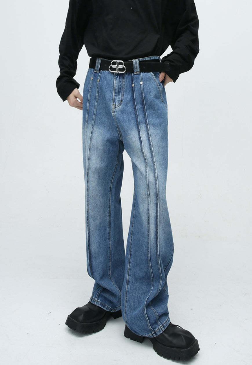 Unisex Design patchwork jeans