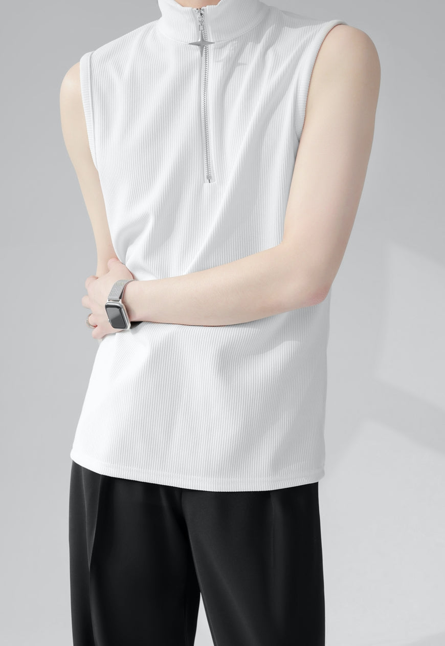 Men's Premium Half Zip Vest