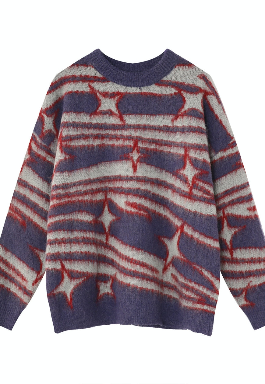 Men's Retro contrast sweater