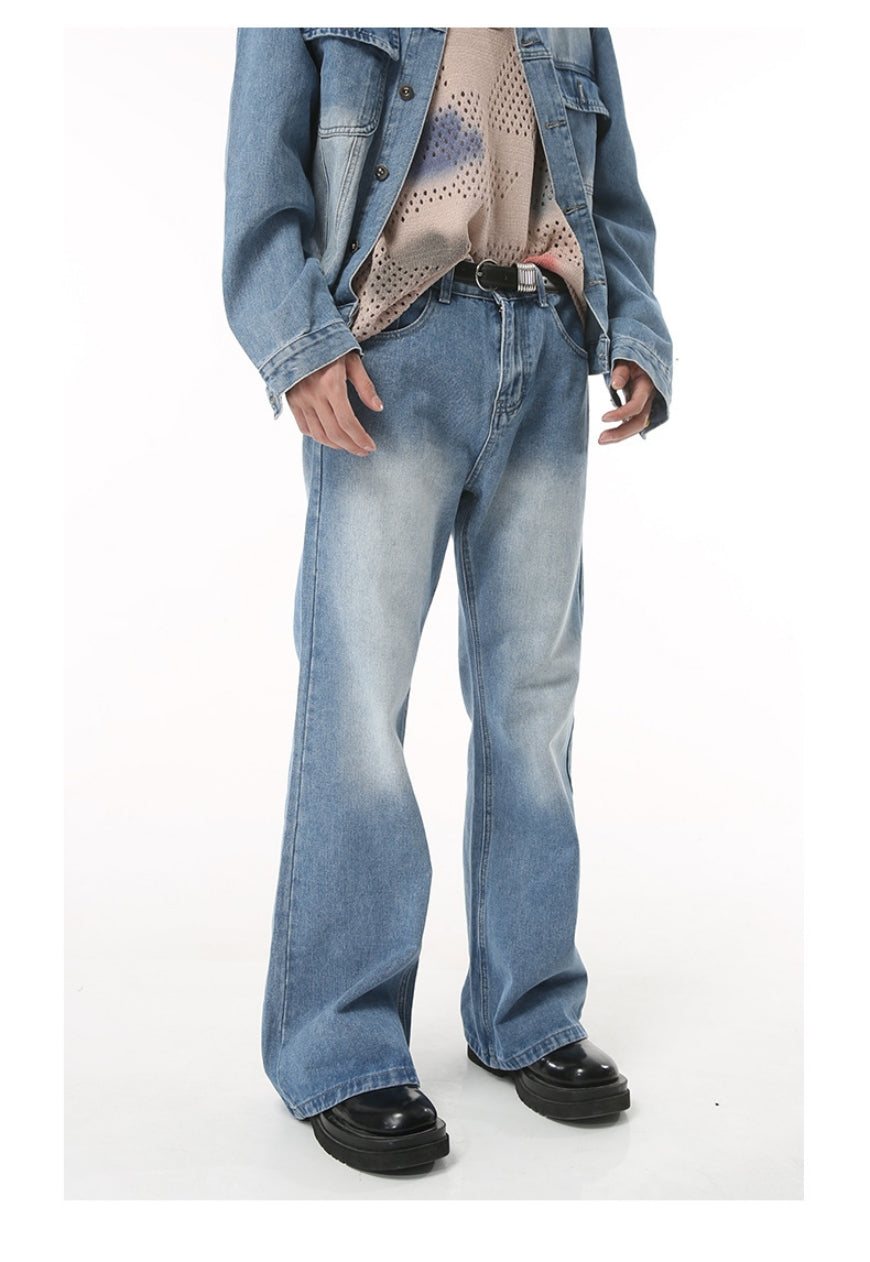 Men's flared denim jeans