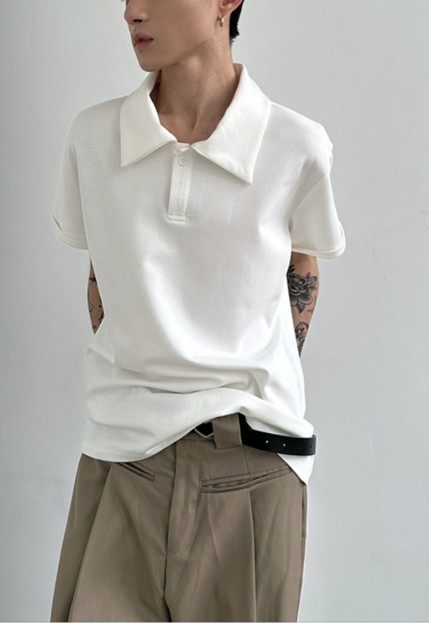 Men's polo collar solid top SS2023 VOL.3