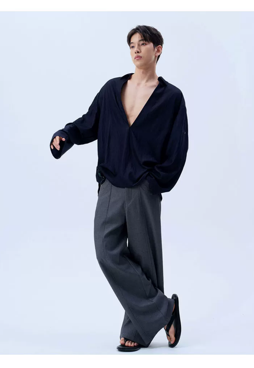 Men's Quiet Luxury Drape Shirt
