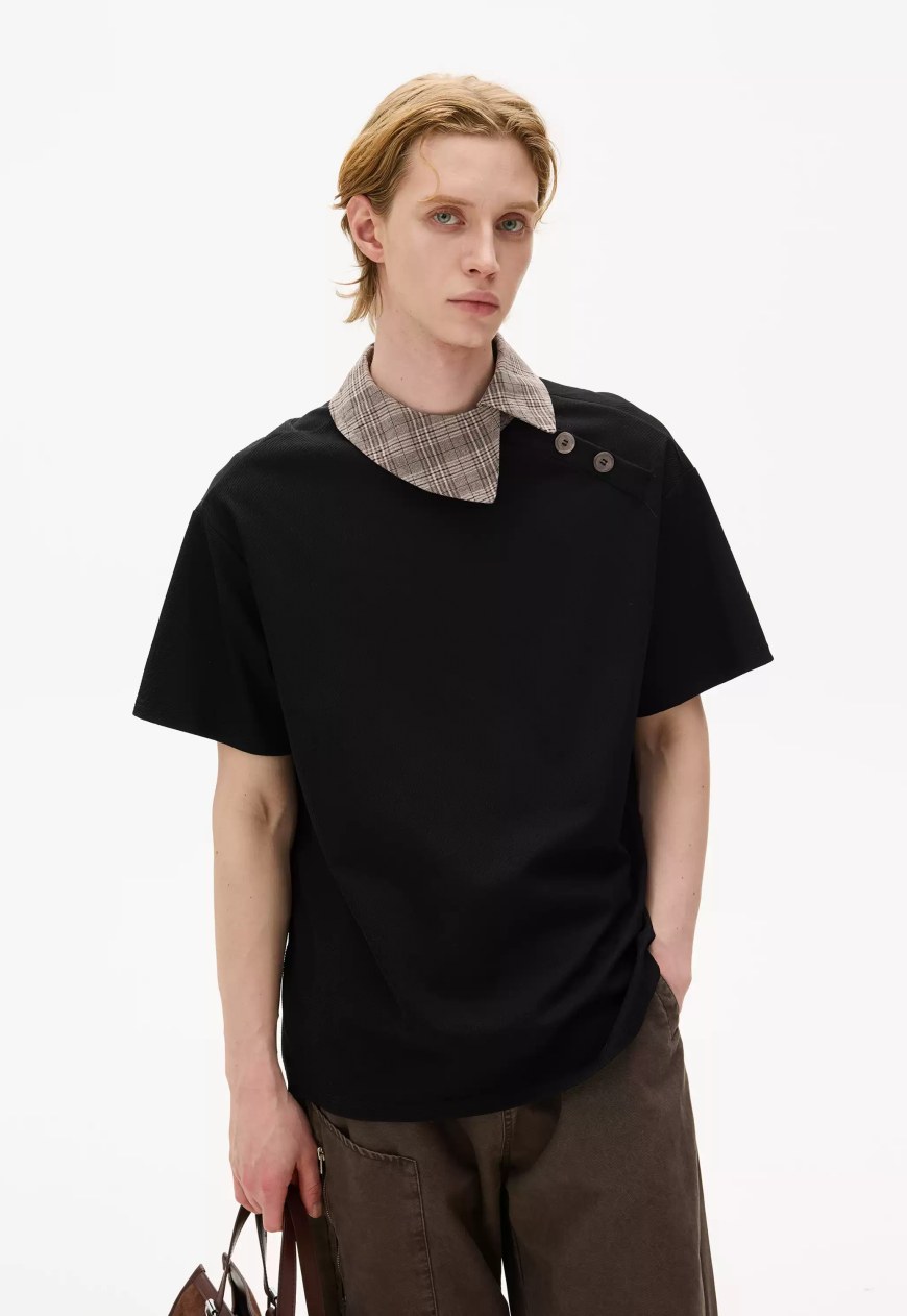 Men's Vintage Asymmetric Camp Shirt