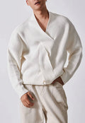 Men's V-neck twist design sweater