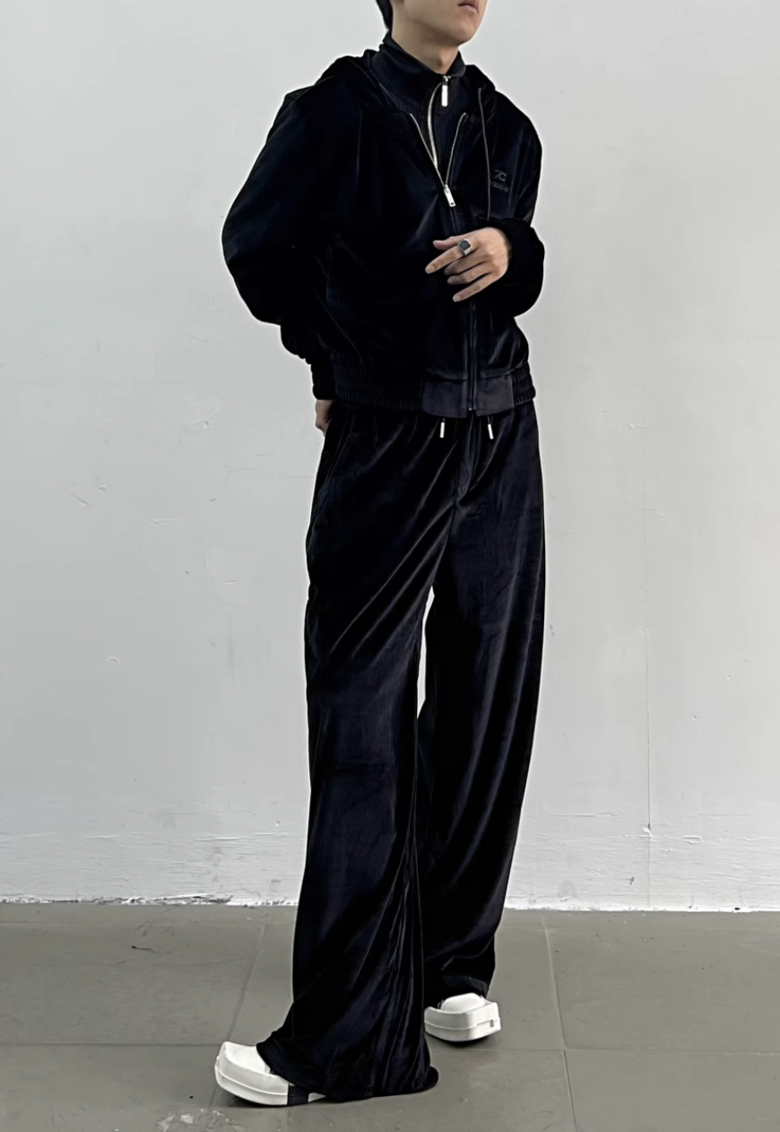 Unisex Temperament corduroy suit set