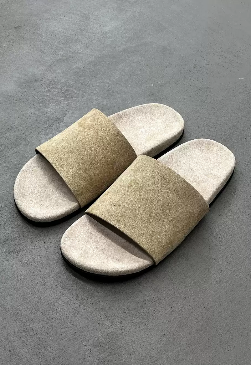 Men's Matte Suede Slides