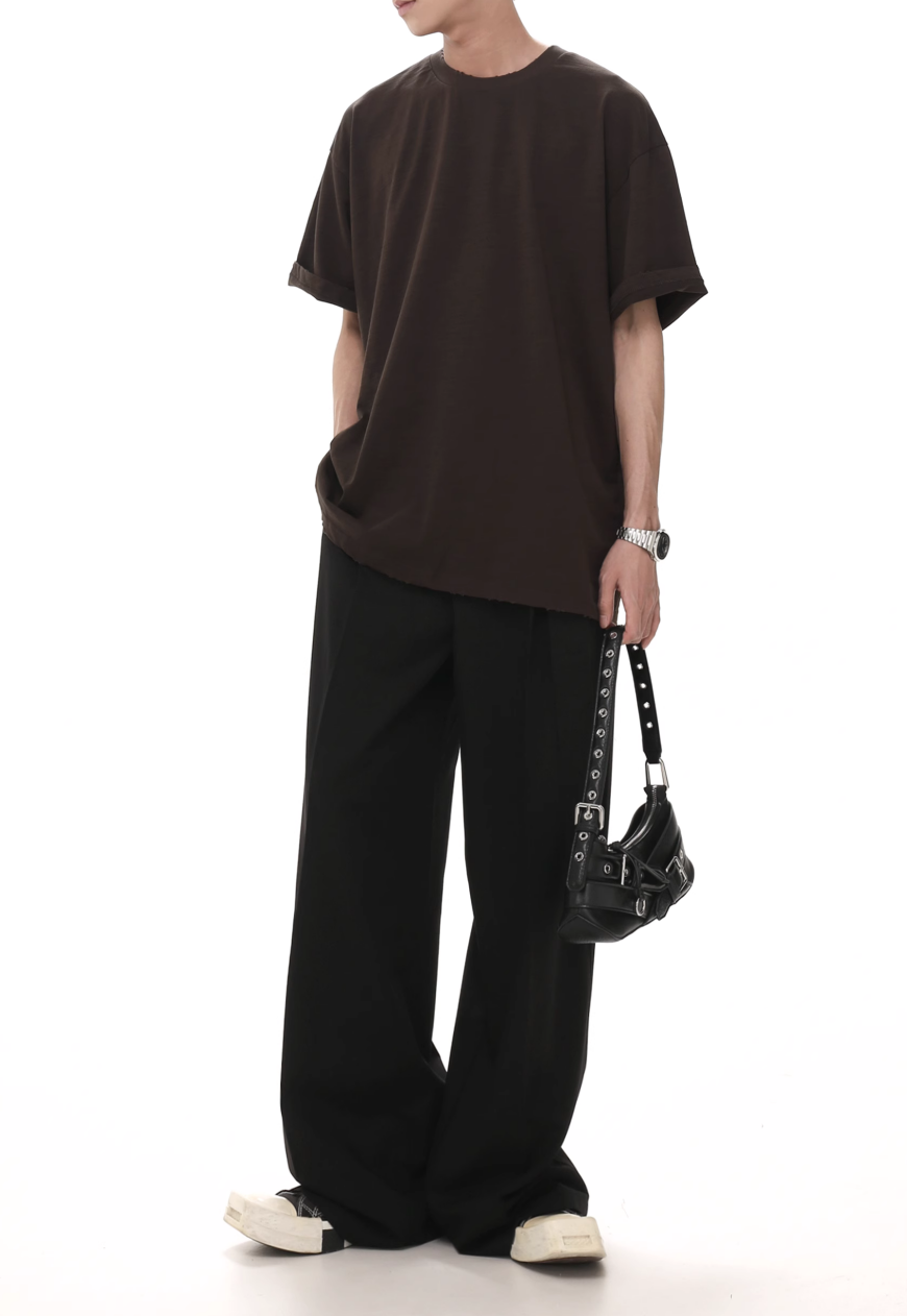 Men's Ribbon-decorated trousers
